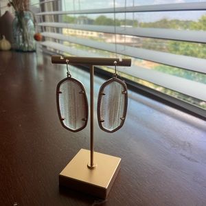 Gold shimmer earrings